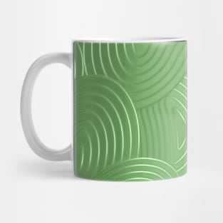 Green glossy panels modern art deco Mug